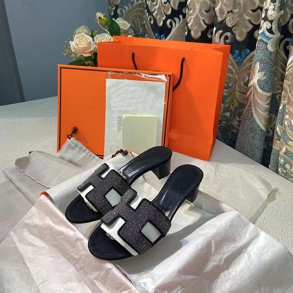 

summer femmes oasis sandal slippers designer sandals comfort slipper platform sandal beach classic flat sandal lady leather flip flops, Black