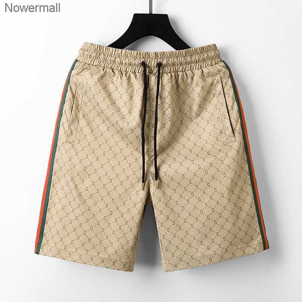 

summer 2023 ggity designer ggsity men's casual shorts sport stylish quick dry men's beach pants black and white checked asian size, White;black