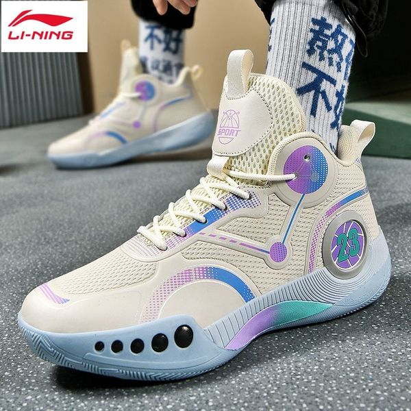 

li ning spring basketball shoes men's wade's way phantom 3 professional sneakers non-slip shock absorbing friction sound actual co, Black
