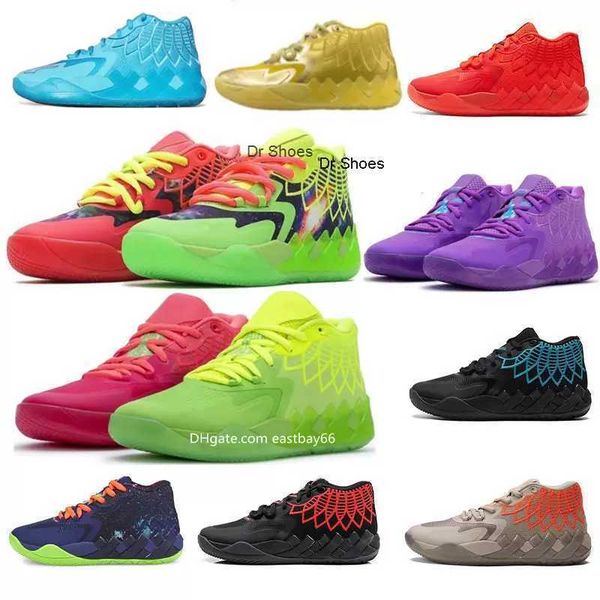 

2023 nd molamelo ball mb 01 basketball shoes rick red green arty galaxy purple blue grey black queen buzz city melo sports shoe trainner