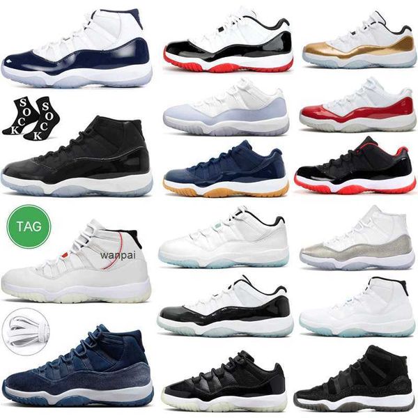 

2023 silver pure basketball shoes jumpman 11 11s midnight navy velvet cherry concord low hight cut cool grey bred metallic violet mens sport