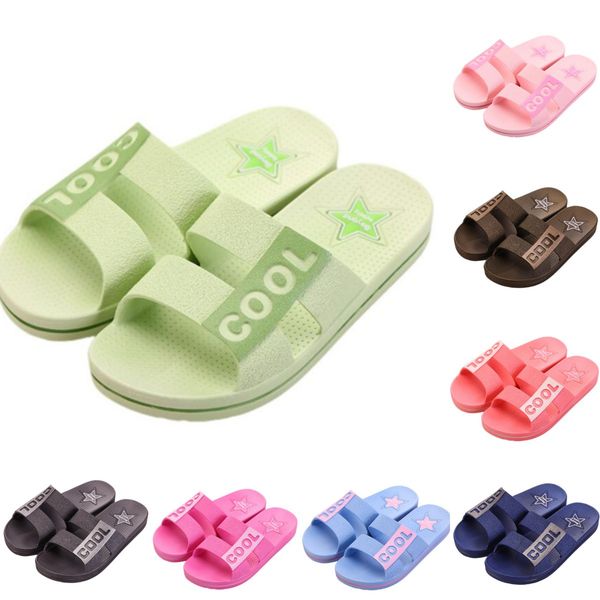

slippers women men shoes blue green beach coast bathroom indoor outdoor antiskid sandals size 36-45, Black