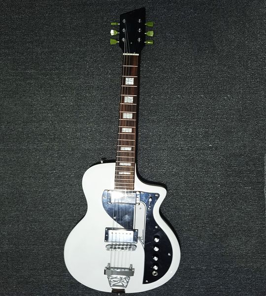 

electric guitar customize 6-string white guitars