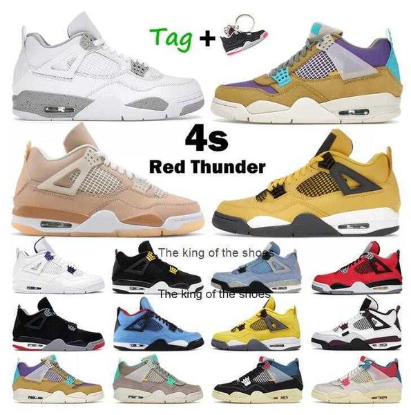 

2023 ogj4s og2023 og jumpman 4s high 4 basketball shoes university blue white oreo red thunder black cat cool grey tour yellow noir guava ic
