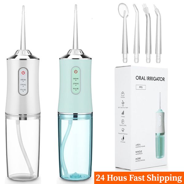 

other oral hygiene oral irrigator portable dental irrigator water jet flosser usb rechargeable water flosser tooth 3 jet tip 220ml 3 modes i