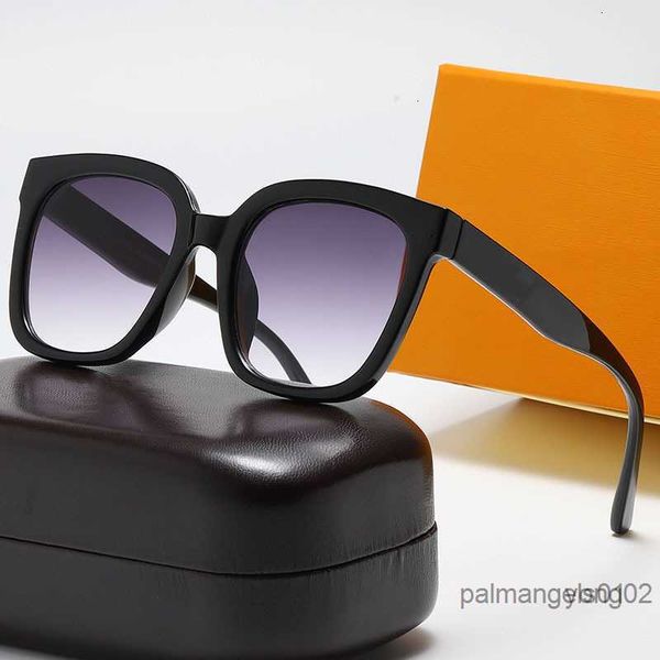 

2023 square sun glasses women designer luxury man waimea sunglasses classic vintage uv400 outdoor de sol with box and caseqktl, White;black