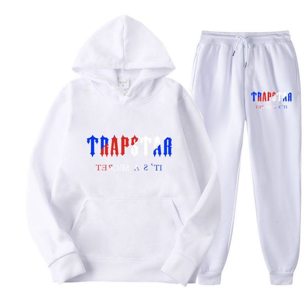 

designer trapstar tracksuit brand printed sportswear mens womens 14 colors two pieces set loose hoodie sweatshirt pant707, White;black