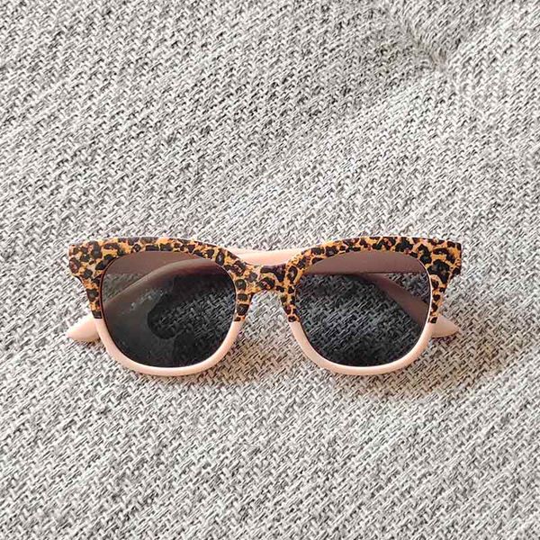 

lovely leopard cycling sunglasses kids size fashion animal pattern frame eyewear, White;black