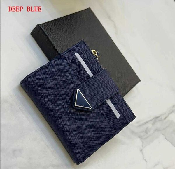 

designer wallet credit card slots bill compartment document pocket enameled metal triangle lettering hardware luxury small saffiano leather, Red;black