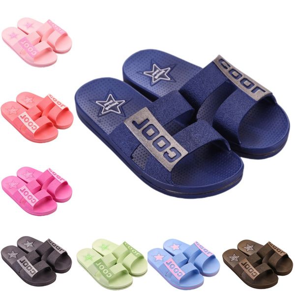 

slippers women men shoes deep brown dark purple beach coast bathroom indoor outdoor antiskid sandals size 36-45, Black