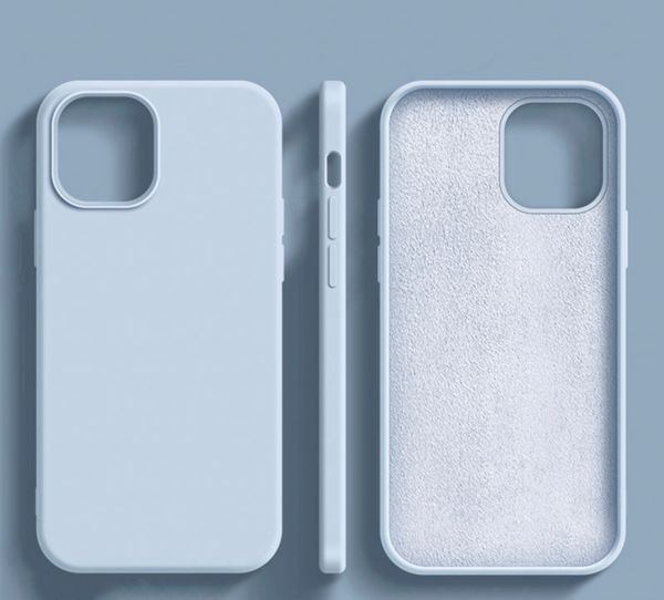 

silicone liquid phone case for iphone 14 13 12 11 pro max with logo shockproof gel rubber bumper protective cover shell with retail package