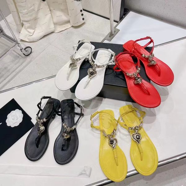 

latest flip flops fashion rene caovilla women slippers straps diamond buckle love beach casual designer sandals party work luxury flats wome, Black