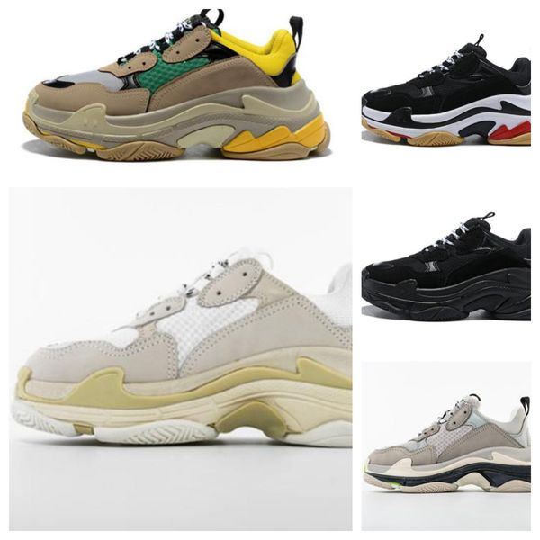 

designer sneakers casual shoes men women fashion white multi-color black chunky red dark green yellow lace up platform trainers clean