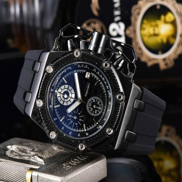 

all subdials work watch mens womenes stainless steel quartz wristwatches satch watch watch relogies for men relojes g241z, Slivery;brown