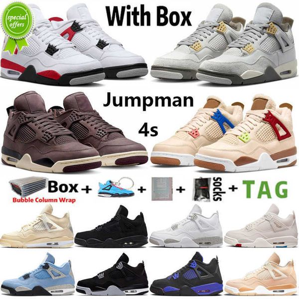 

2023 dhgate 2023 with box jumpman 4 mens basketball shoes 4s pn dust red cement canyon purple military black university blue sail oreo neon