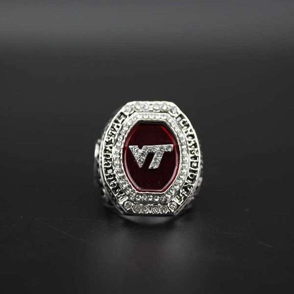

ncaa 2016 vt virginia tech hockey acc championship ring, Golden;silver