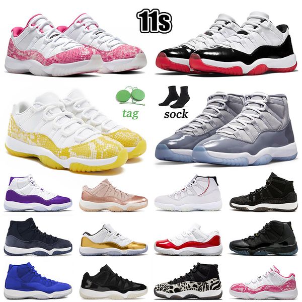 

designer basketball shoes yellow snakerskin jumpman 11 cool grey high white bred pink snakerskin closing cermony rose gold men women snakers