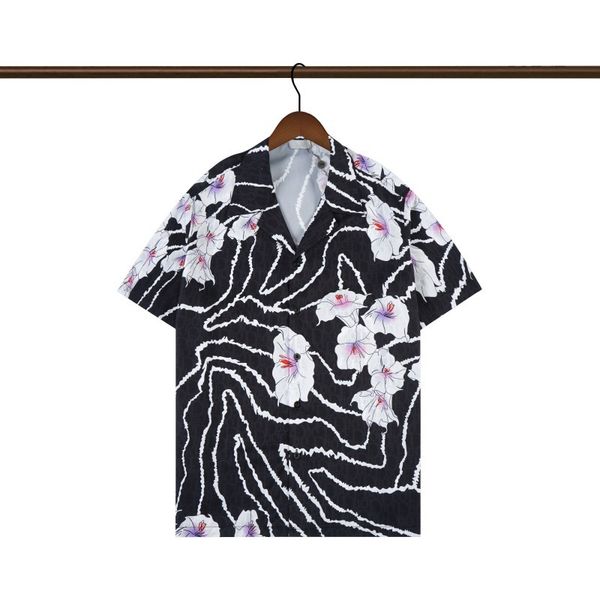 

2023 men's casual shirts spotted pattern wacko maria hawaiian shirt men women t-shirt beach tees oversized cx 0kax, White;black