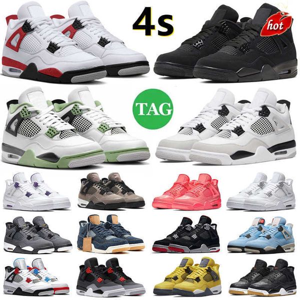 

2023 jumpman 4s 4 4s men women basketball shoes seafoam military black cat canvas red thunder white oreo midnight navy unc blue sail infrare