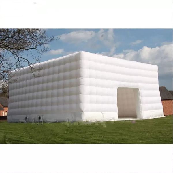 

8mx8m white inflatable playhouse cube tent with bubbles cubic event marquee party wedding promotional square house for exhibition
