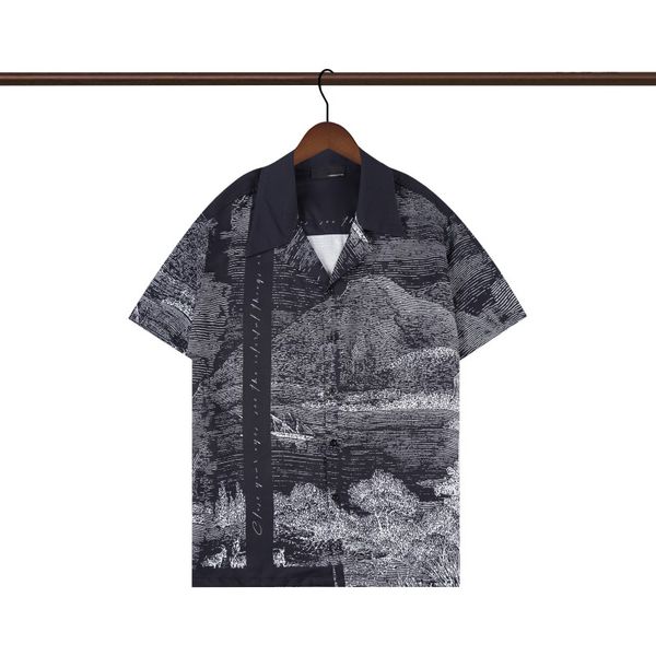 

2023 men's casual shirts spotted pattern wacko maria hawaiian shirt men women t-shirt beach tees oversized cx jhdg, White;black