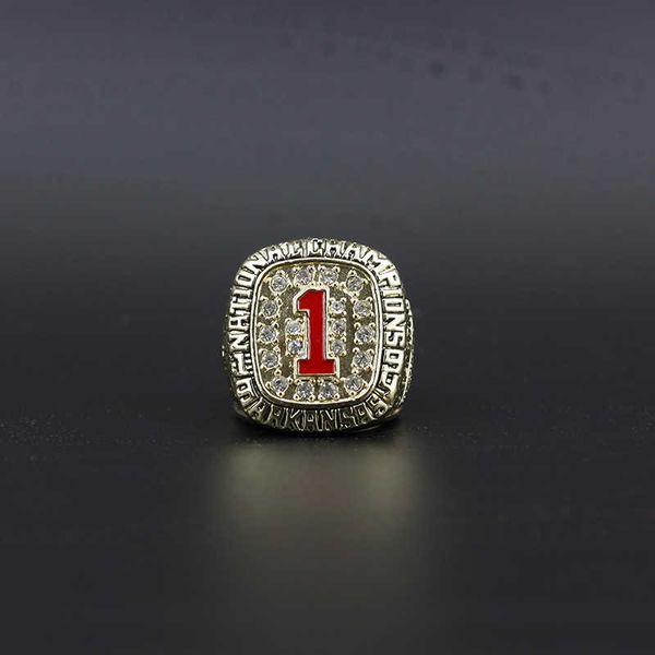

ncaa 1994 sec university of arkansas championship ring, Golden;silver