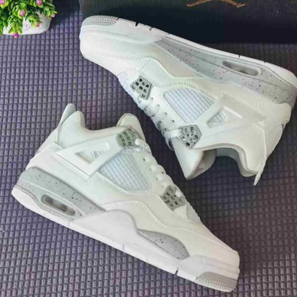 

designer shoes white oreo 4 mens basketball shoes ct8527-100 tech grey black fire red 4s men women trainers sports sneakers eur 36-47 sandal