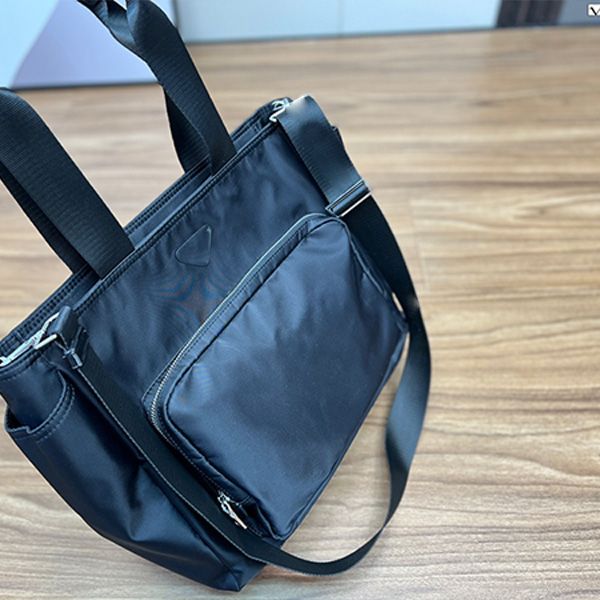 

large shopping bags p home nylon tote bag women's purse shoulder bag men's handbag letter strap embossed oblique cross body bags n