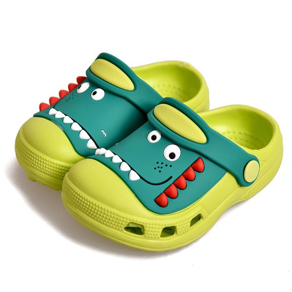 

sandals maritony kids boys girls dinosaur clogs slippers toddler slip on lightweight beach pool sport slides 230311, Black;red