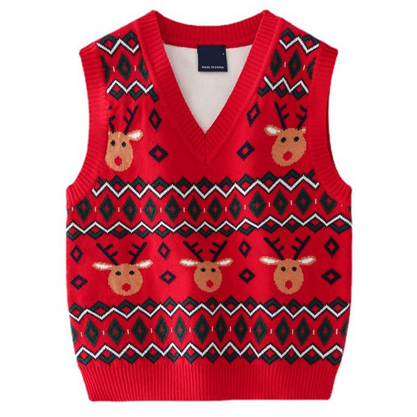 

waistcoat boys vests autumn winter plush thicken coat christmas kids clothes jacket pullover sweater for warm waistcoats 230311, Camo