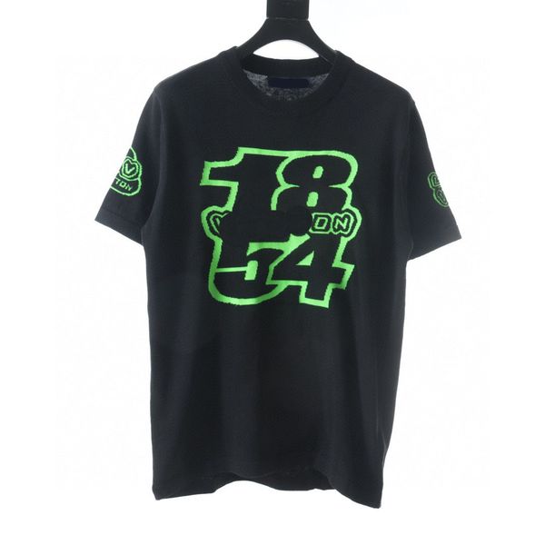 

men's plus tees & polos round neck embroidered and printed polar style summer wear with street pure cotton 1qer, Black;brown