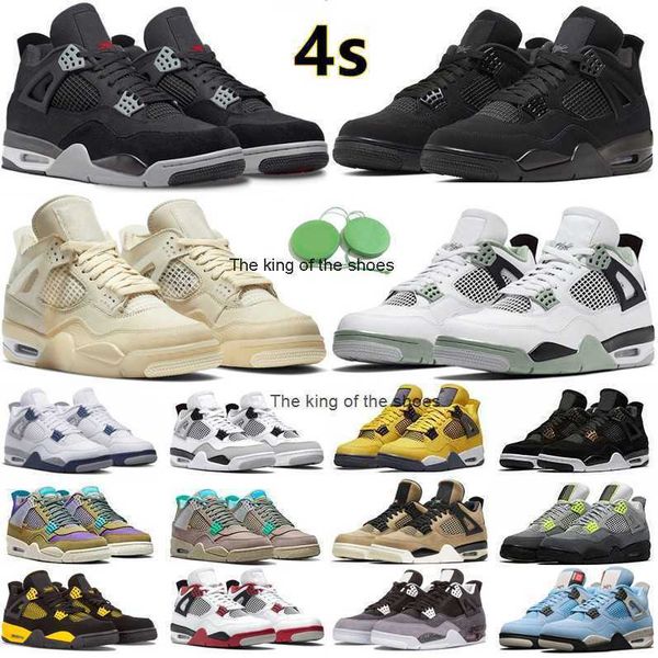 

j4s og2023 og jumpman 4 4s mens basketball shoes military black cat seafoam university blue lightning thunder midnight navy white oreo men w