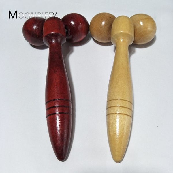 

other massage items wooden eye face roller massager health care primary wood color face-lift relaxing neck chin slimming massage tool beauty