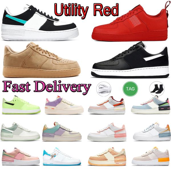 

designer running shoes flat low af 1 men women sneakers trainer style triple white black 1s pale ivory aurora blue walking sports platform j
