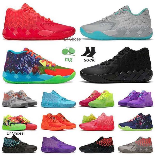 

lamelo ball 1 mb.01 men basdketball shoes rick and morty lo ufo not from here queen city ricks mortys mb 01 melo designer fashion outdoor