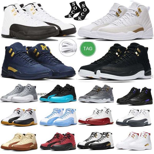 

2023 release men basketball shoes jumpman 12 12s stealth flu game french blue royal dark concord black taxi playoff royalty grind mid cut sp