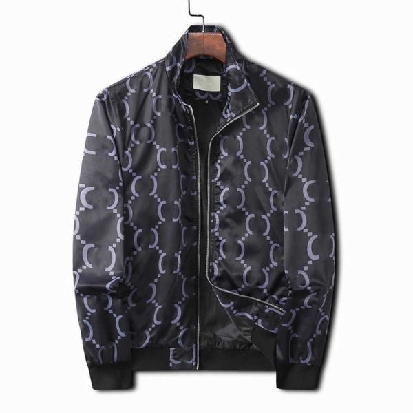 

fashion luxury brand designer mens jackets coat spring autumn windbreaker zipper clothes outer wear sports sweatshirt size asian m-3xl, Black;brown