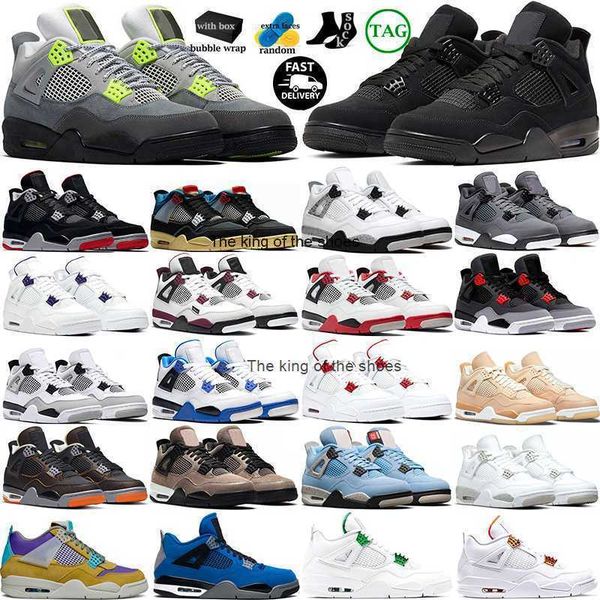 

j4s og2023 og og basketball shoes 4s 4 mens doernbecher messy room black cat neon bred white sail white oreo taupe haze military black red t
