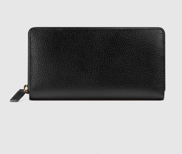 

marmont series full-zip wallet men's long leather wallet 428736, Red;black