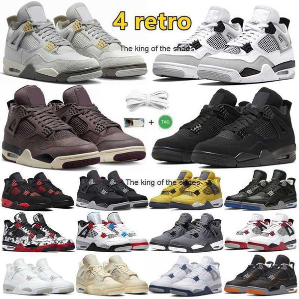 

j4s ogj4s og2023 og jumpman 4 retro 4s mens basketball shoes military black cat canvas pn dust university blue violet ore cool grey sail men