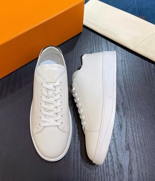 

brand resort men sneakers shoes white black grained calf leather outdoor trainers discount comfort platform skateboard walking