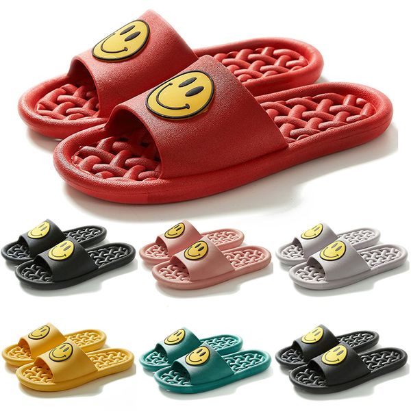 

2023 men women summer sandals mens outdoor slippers beach waterproof slide dark blue maroon womens indoor shoes, Black