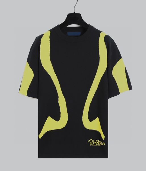 

men's plus tees & polos round neck embroidered and printed polar style summer wear with street pure cotton 232wv, Black;brown