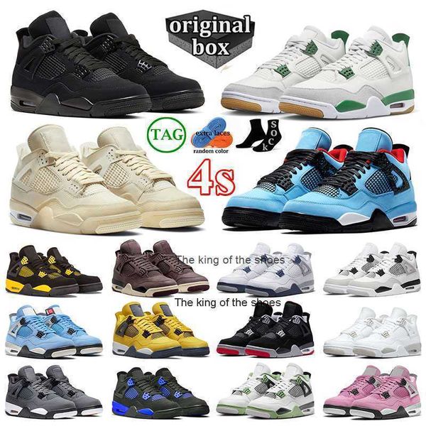 

2023 ogj4s og2023 og with box jorde 4s basketball shoes j4 jumpman pine green men women black cat jordens 4 retro trainers jordas 4s militar