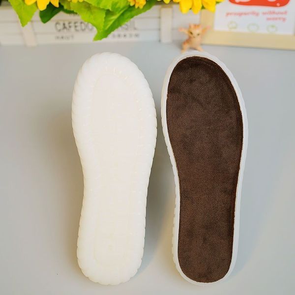 

shoe parts accessories winter fleece insoles for sneakers sports running shoes cushion soft bottom 230311, White;pink