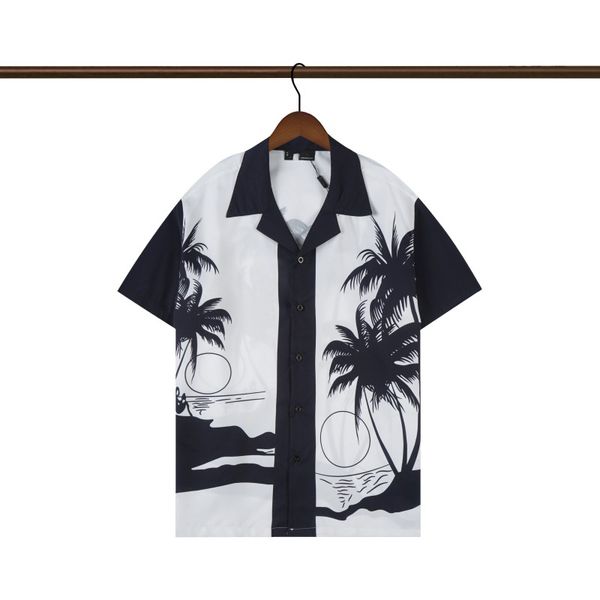 

2023 men's casual shirts spotted pattern wacko maria hawaiian shirt men women t-shirt beach tees oversized cx aoft, White;black