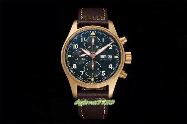 

zf montre de luxe watch is 43mm size and 15mm in thickness. it uses the shanghai 7750 movement with double phase display and chronograph fea, Slivery;golden