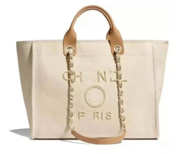

designer bags handbags tote bag gold chain bagss beach women luxury fashion knitting purse shoulder large capacity canvas shopping bag c2302