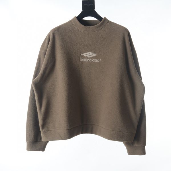 

men's plus size hoodies & sweatshirts round neck embroidered and printed polar style summer wear with street pure cotton q2q1d, Black;brown