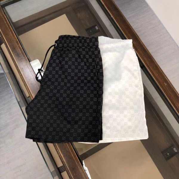 

hip-hop street mens womens designers shorts summer fashion streetwears clothing quick drying swimwear printing board beach pants sports pant, Black;brown